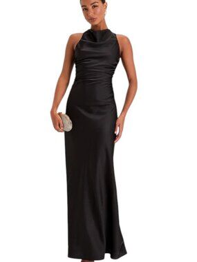 infinite glory wine red maxi dress LULU'S Wine Red Maxi Dress Fall Wedding Prom New Nwt Infinite Glory